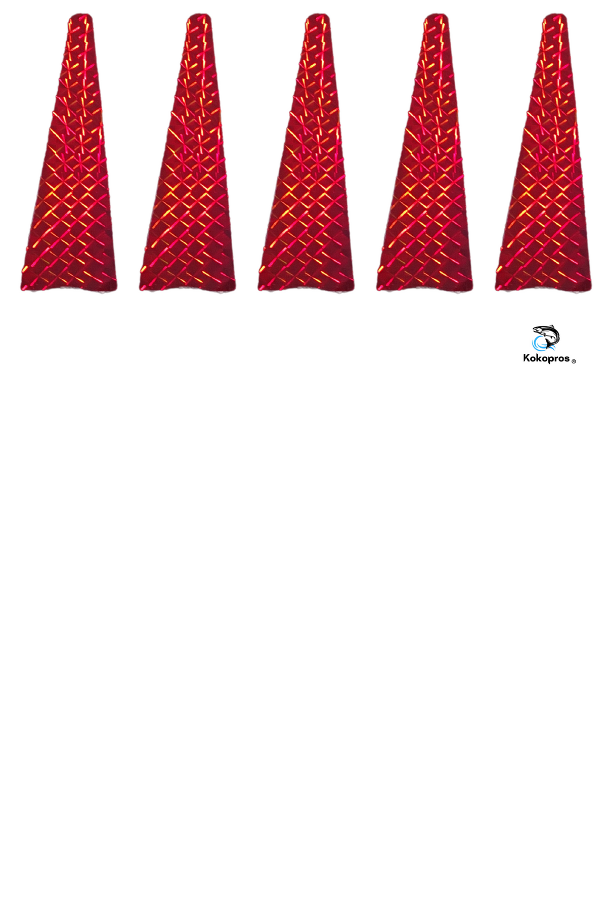 KOKOPROS® stickers for jet dodger center console, 5-pack, Red shown