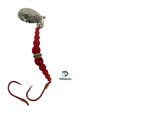 Spinners - KOKOPROS® Beaded Ring spinner #5 Red