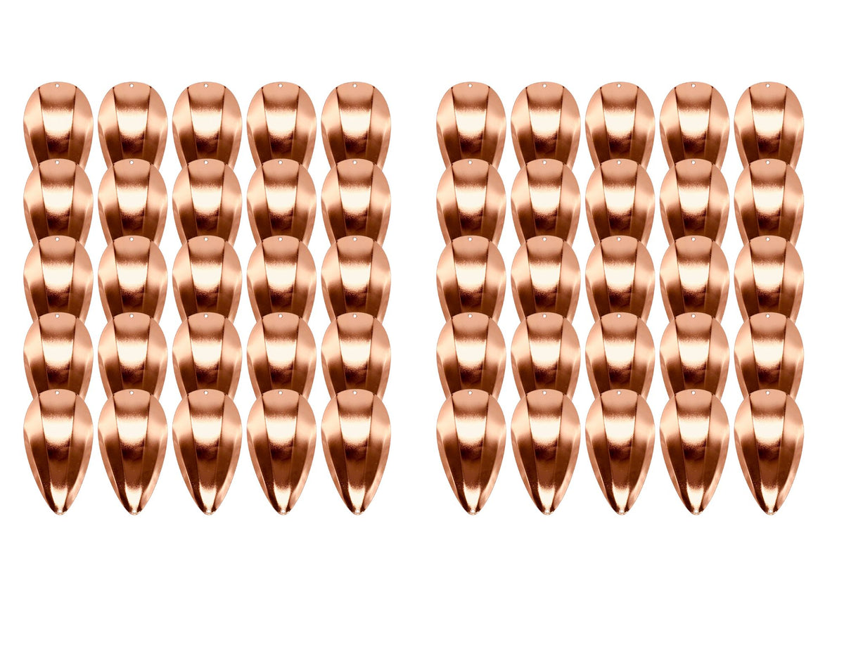 KOKOPROS® copper jet dodger blanks, 4 1/2-inch, 50-pack, alternate view