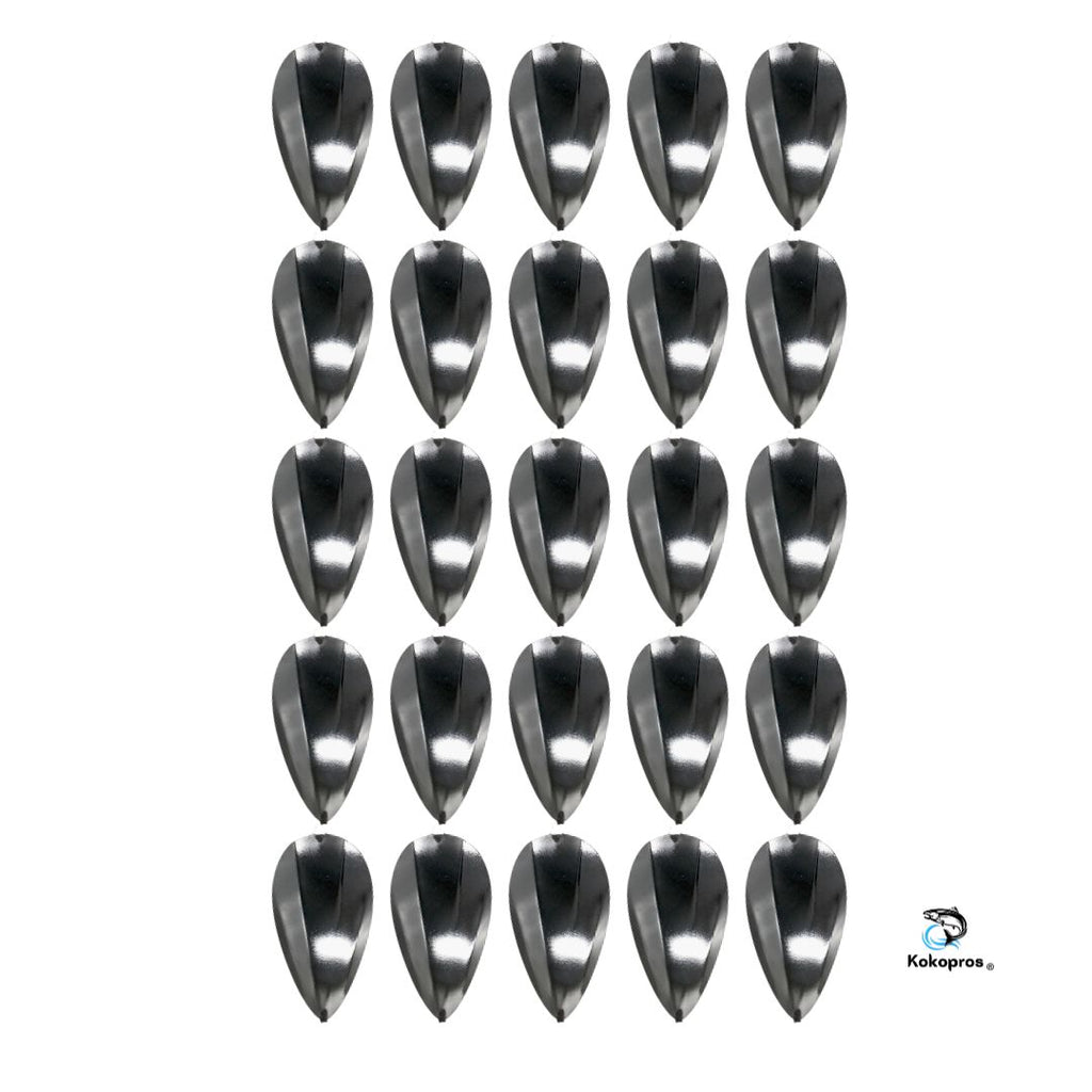 KOKOPROS® Original Jet Dodger - (25) -Pack of Silver Jet Dodgers Blanks-