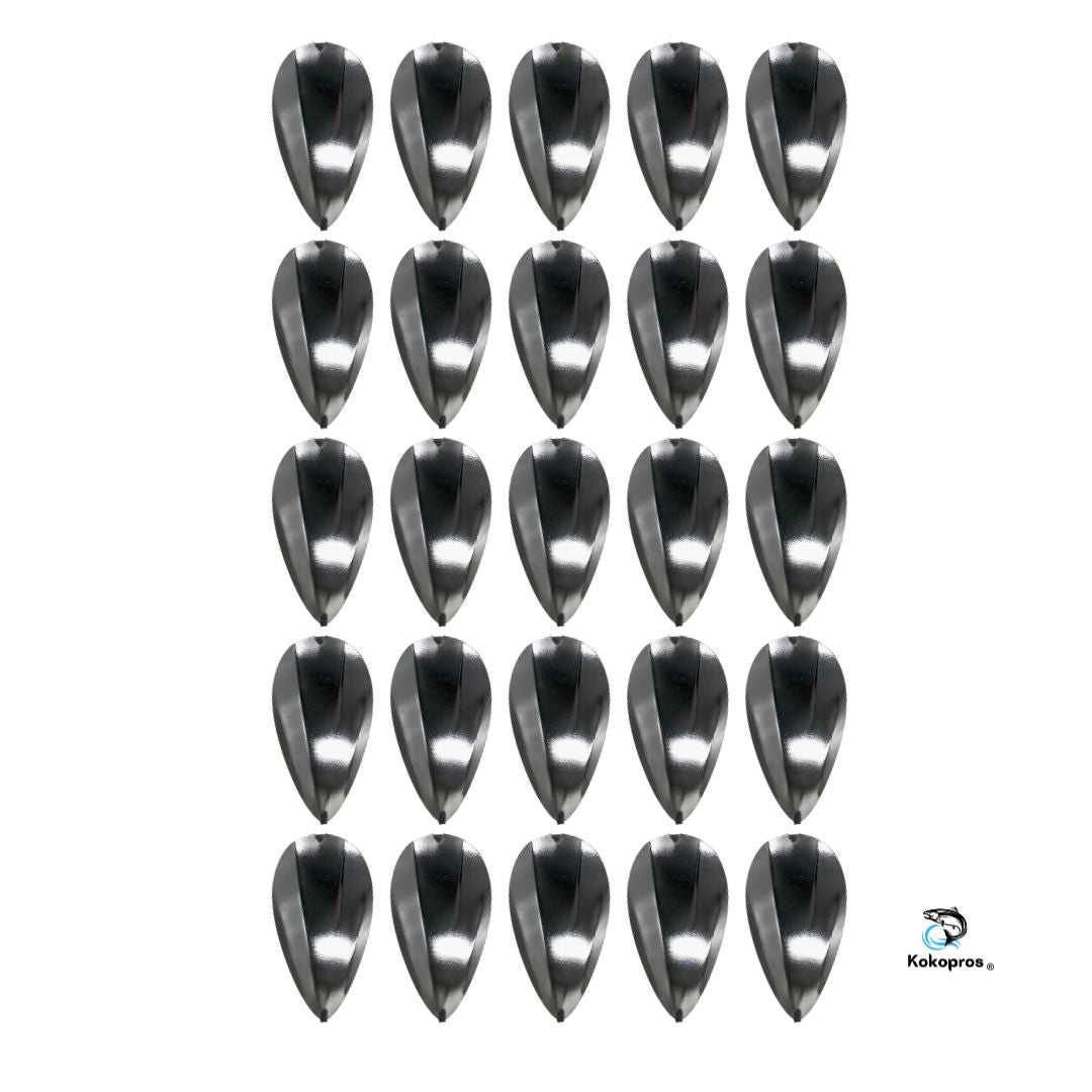 KOKOPROS® Original Jet Dodger - (25) -Pack of Silver Jet Dodgers Blanks-
