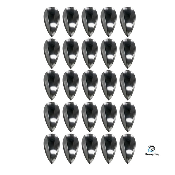KOKOPROS® Original Jet Dodger - (25) -Pack of Silver Jet Dodgers Blanks-