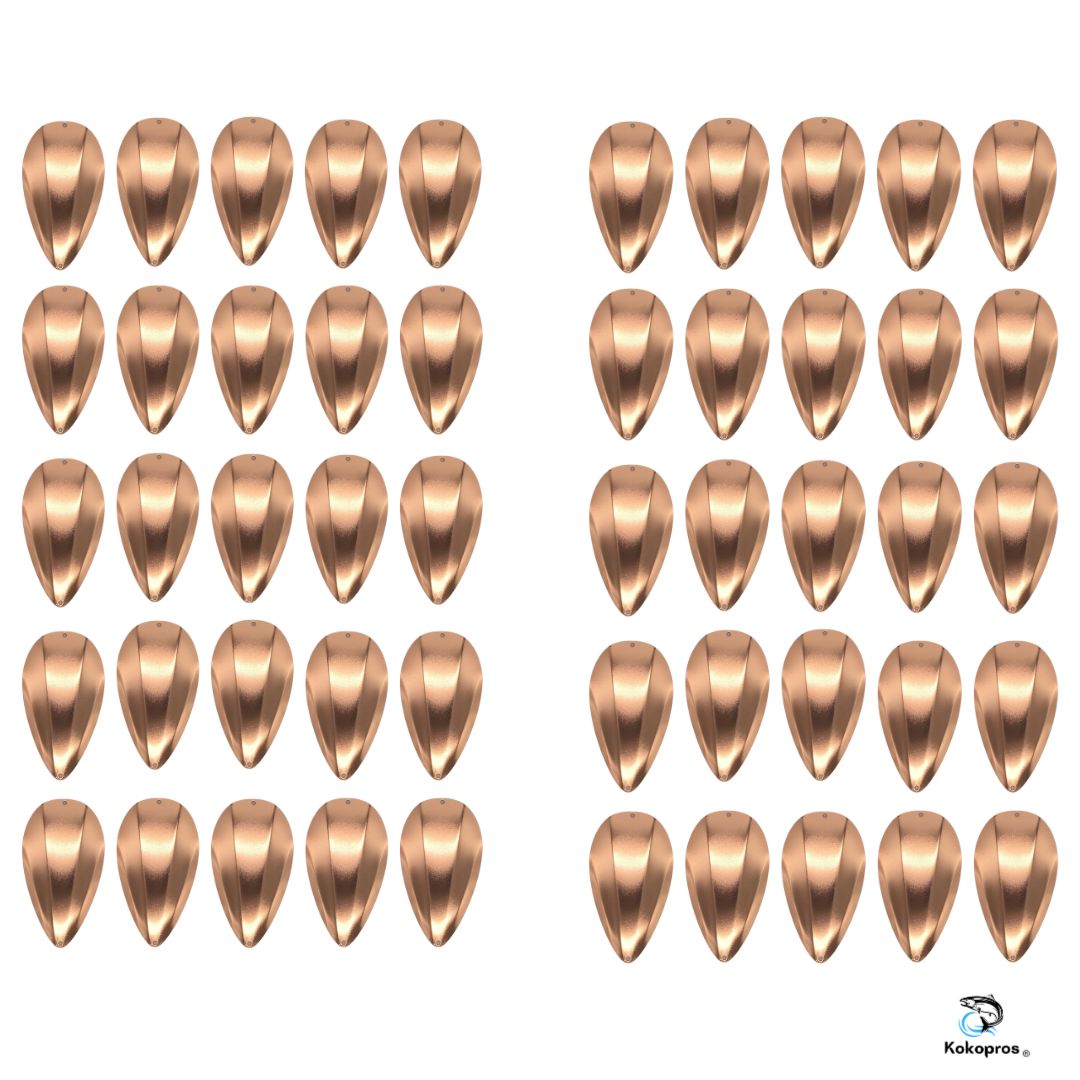 KOKOPROS® copper jet dodger blanks, 4 1/2-inch, 50-pack, alternate view 2