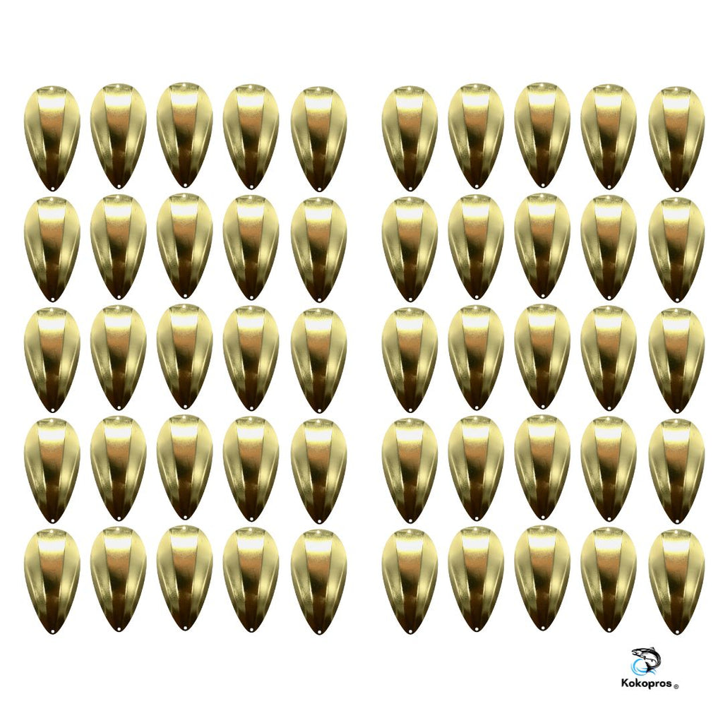 KOKOPROS® gold jet dodger blanks, 4 1/2-inch, 50-pack, alternate view 2