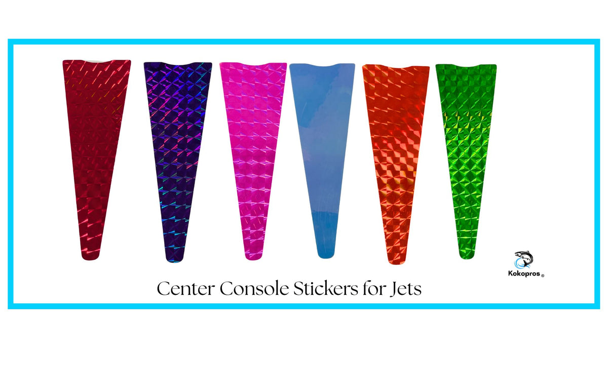 KOKOPROS® stickers for jet dodger center console, 5-pack