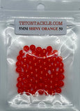50- Premium Shiny Orange 5mm Beads - (used in a lot of our Shrimp and Hoochie's)