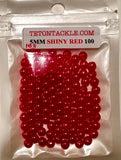 100- Premium Shiny Red 5mm Beads-(Also Available in 50 packs)