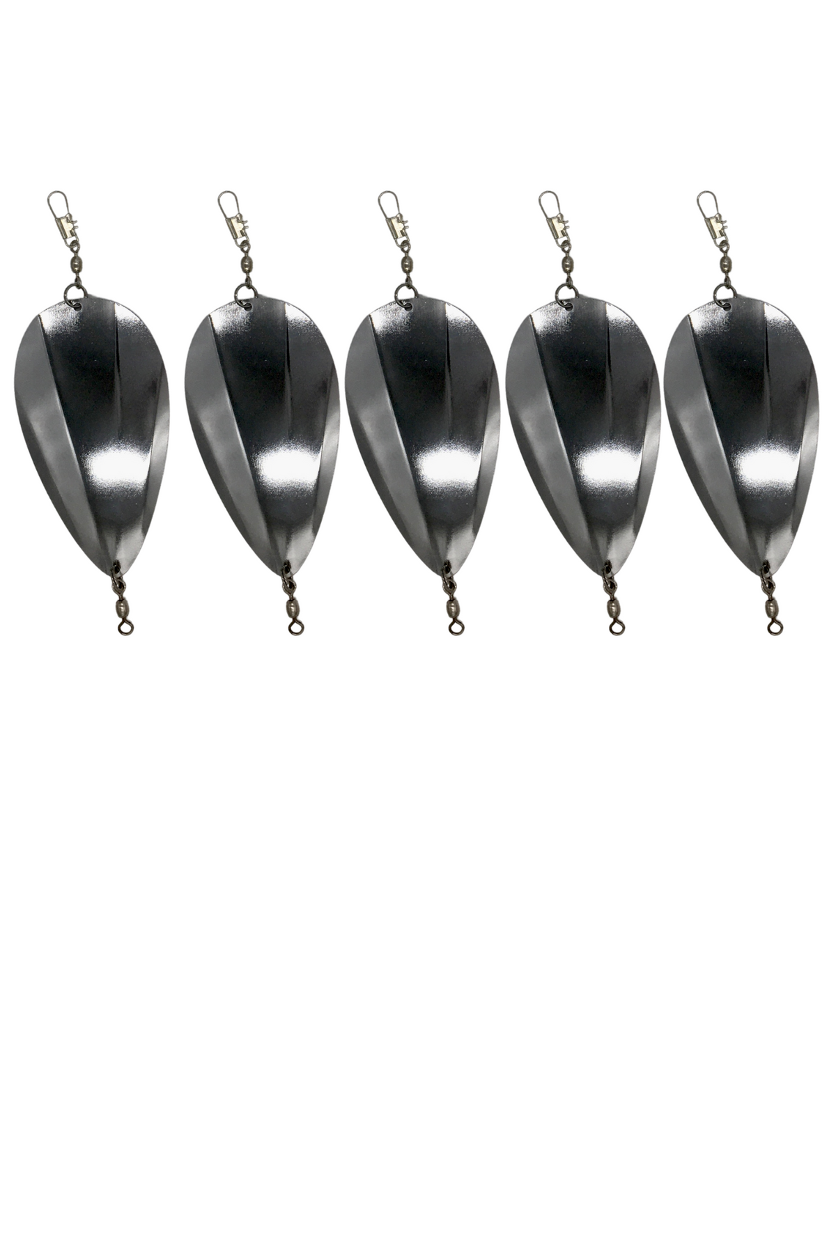 KOKOPROS® jet dodgers, 4 and 4 1/2-inch, 5-pack, Silver shown