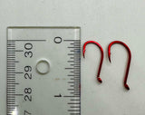 Red Octopus Hooks - Size 4 - 50-PACK