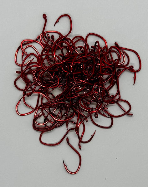 Hooks - Red Sickle Hooks- Size 4- 100 Pack $11.95