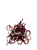 Size #4 Pre-Tied Red Sickle Hooks- 10 packs (adding this item likely won't change your shipping )