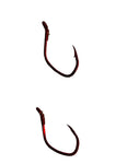 Size #4 Pre-Tied Red Sickle Hooks- 5-packs