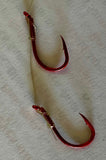 Size 4 Pre-Tied Red Octopus Hooks 10- packs (Adding this item to your main order, won’t change shipping cost)