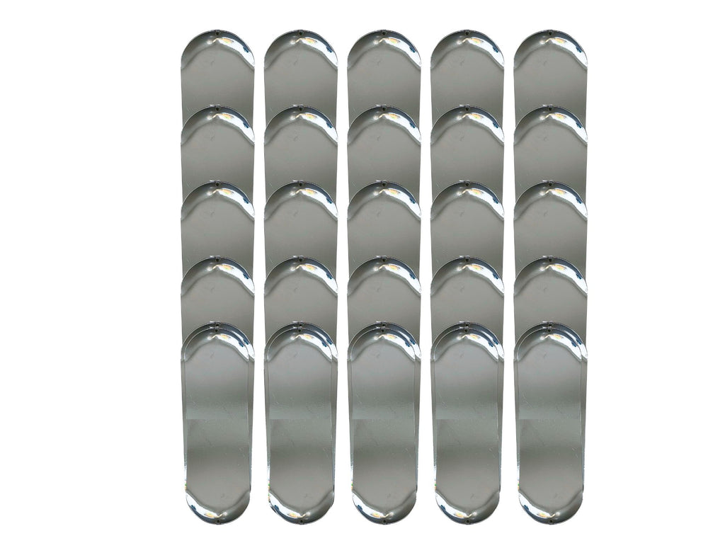 KOKOPROS® silver blank skateboard dodgers, 25-pack
