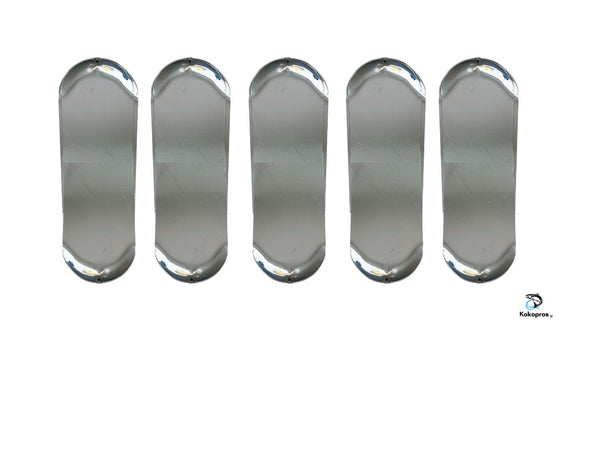 Dodger Blanks - Skateboard Blank Dodgers - 4 3/4"- Silver - 5PK