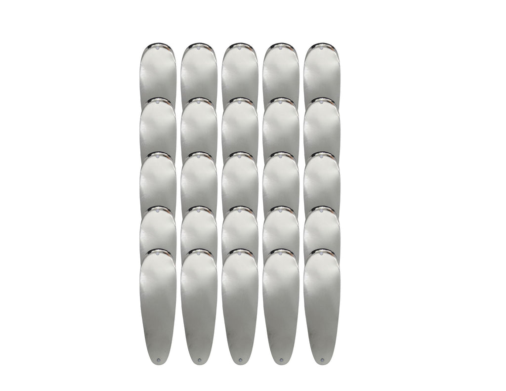 KOKOPROS® silver blank teardrop flashers, 5 1/2-inch, 25-pack, alternate view