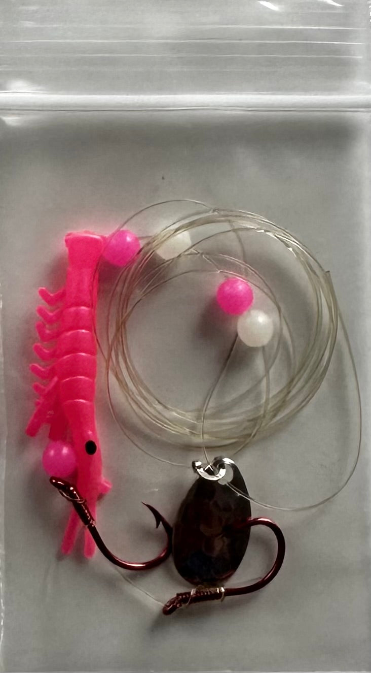 KOKOPROS® Shrimp, Shrimp, Shrimp ready-to-fish kit, 36 count, #2 Hot Pink shown