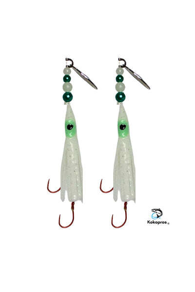 KOKOPROS® Hoochies Luminous Micro Hoochies 10 Pack 4.5 cm