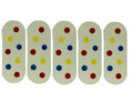 KOKOPROS® Wonder stickers for 4 1/2-inch skateboard dodgers, 5-pack