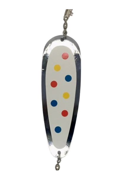 Dodger - KOKOPROS® (This is in a variant)KOKOPROS Kokanee Salmon Fabulous Five Finished Teardrop Fishing Flashers, 5-1/2" Length, Chrome, Multicolor 5 Pack - Salmon Fishing Tackle - Durable Metal Construction - Hyperglow Finish