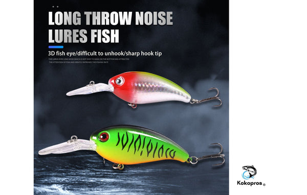 KOKOPROS®  10 cm Crankbait Fishing Lure Multicolor 18 Pack w/case
