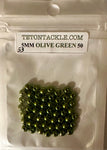 50-Pack Olive Green 5mm Beads- Buying this item, wont change shipping