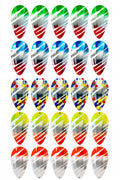 KOKOPROS® Jet Squadron airbrushed jet dodger blanks, 4 1/2-inch, 25-pack