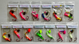 UV Micro Shrimp- Green #10- Bright Green w/ Chartreuse Spinner Blade