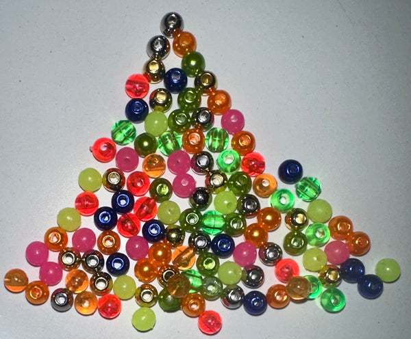 Beads - Assorted- 4mm Premium Colored Beads (100-PACK) $2.99