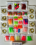 Ultimate 80 DIY Shrimp & Squid Skirt Kit - Everythings Included, even the line!