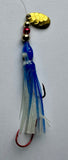 5cm Luminous Squid Skirts 5-pack- #9 Blue Magic (They're actually 6cm)
