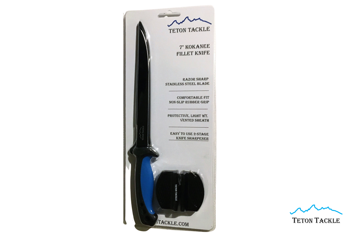 KOKOPROS® blue 7-inch kokanee fillet knife, alternate view