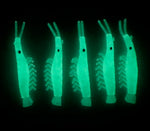 Luminous Ghost White Micro Shrimp 4cm 5-packs #13 4cm
