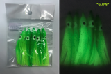 REGULAR LUMINOUS 5.5 to 6cm Squid Skirts - 5-PACK (FOR A LIMITED TIME ONLY)