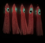 A+ LUMINOUS MICRO HOOCHIE #2 - HOT PINK with PINK Spinner Blade #1 Seller of all time