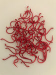 Red Octopus Hooks- Size 2 -50-PACK