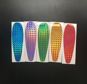 Stickers - laser reflective stickers 5 pack