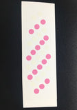 Hyper glow stickers for 5 1/2 inch teardrop flashers 5 pack