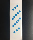 Hyper glow stickers for 5 1/2 inch teardrop flashers 5 pack