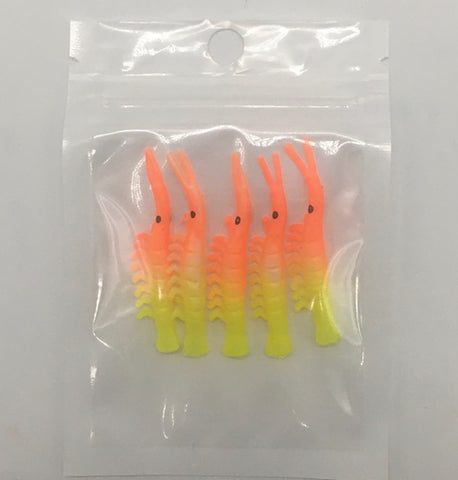 UV Dyed Kokanee Shrimp #7 (5-Pack) orange/yellow