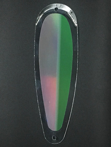 Dodger - Greenflash 5 1/2 inch teardrop hologram flasher.