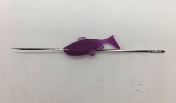 10-Pack of 5cm Glow PurpleFish & GreenFish