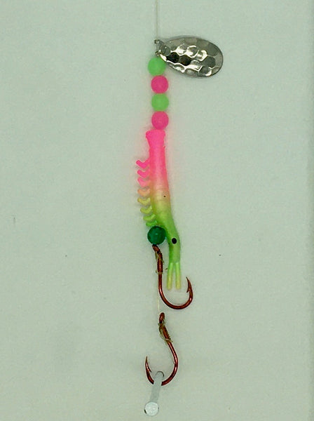 Micro shrimp - UV Micro Shrimp #06 -Green and Pink
