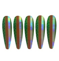 KOKOPROS® Watermelon hologram stickers for 5 1/2-inch teardrop flashers, stickers on five teardrops