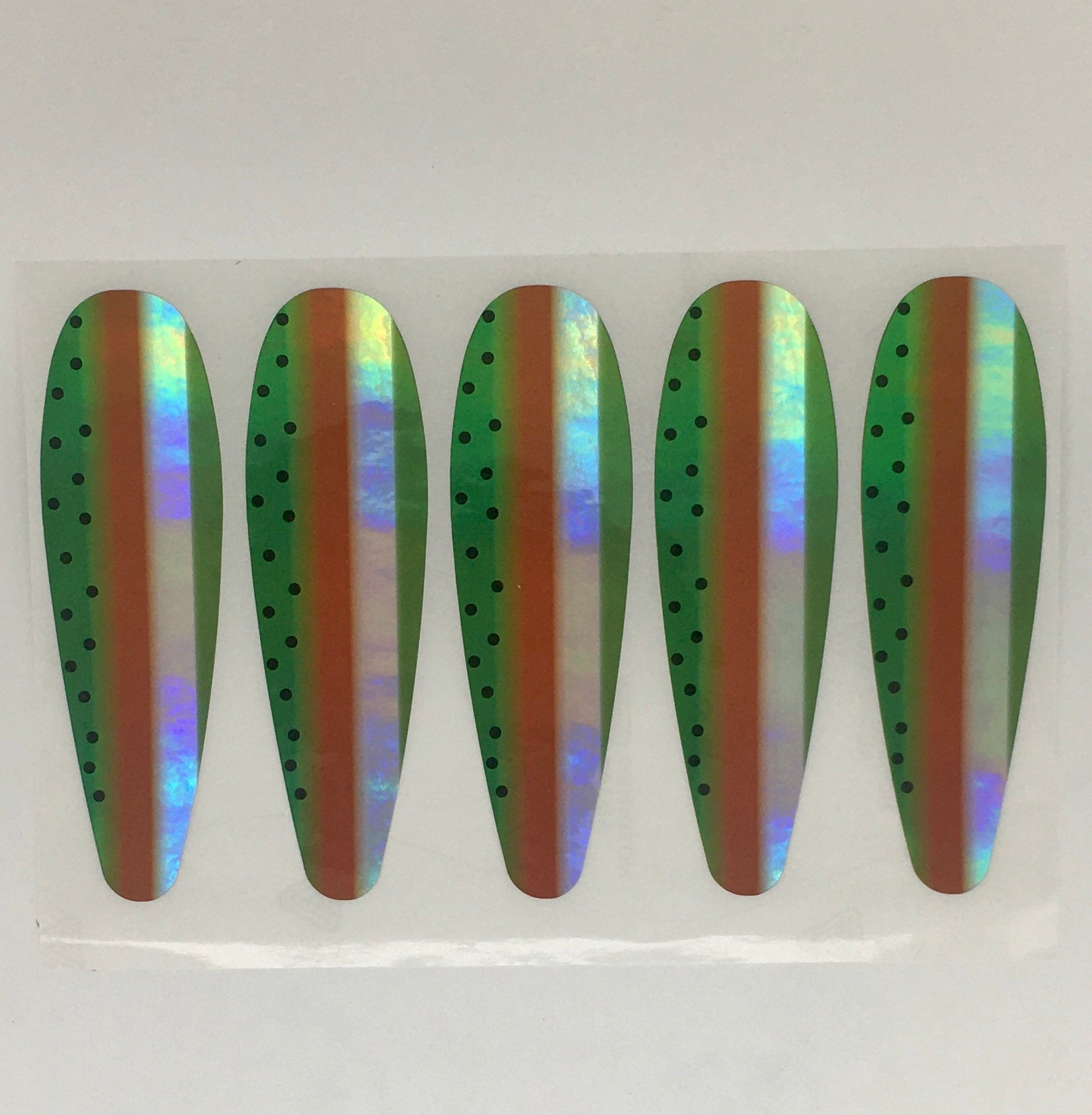 Stickers - Watermelon hologram sticker for 5 1/2 inch teardrop flasher