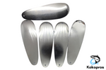 Blank Teardrop Flashers - 5 1/2" - Silver - 5PK