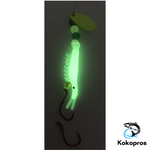 Luminous Micro Shrimp #11- Lt. Green w/Chartreuse Spinner Blade