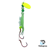 Luminous Micro Shrimp #11- Lt. Green w/Chartreuse Spinner Blade
