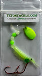 Luminous Micro Shrimp #11- Lt. Green w/Chartreuse Spinner Blade