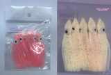 REGULAR LUMINOUS 5.5 to 6cm Squid Skirts - 5-PACK (FOR A LIMITED TIME ONLY)